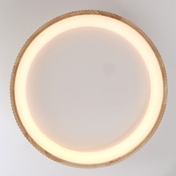 Brilagi - LED Stropní svítidlo FALCON WOOD MODERN LED/60W/230V pr. 80 cm dřevo