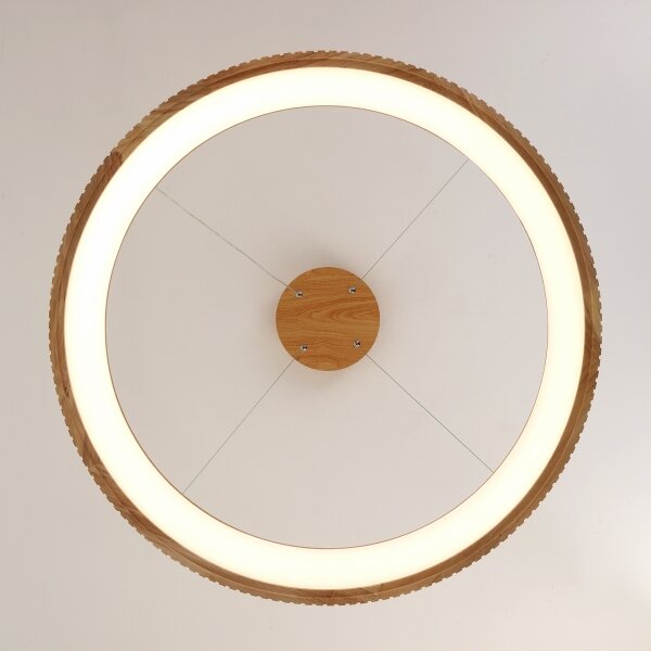 Brilagi - LED Lustr na lanku FALCON WOOD MODERN LED/60W/230V pr. 80 cm dřevo
