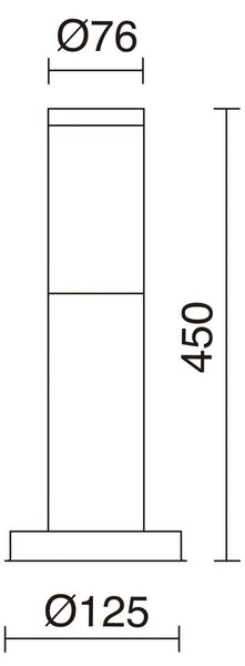 Dopo Abrego B E27 sloupkové svítidlo