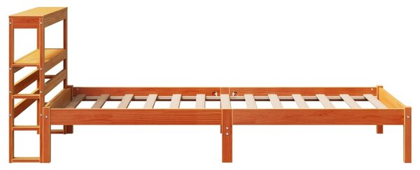 Rám postele s čelem voskově hnědý 75 x 190 cm masivní borovice 3305732