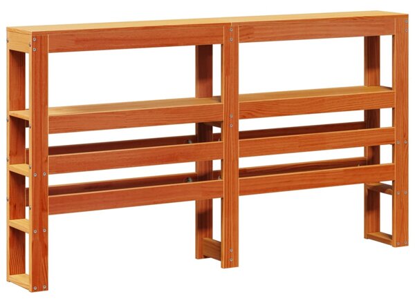Rám postele s čelem voskově hnědý 150 x 200 cm masivní borovice 3305923