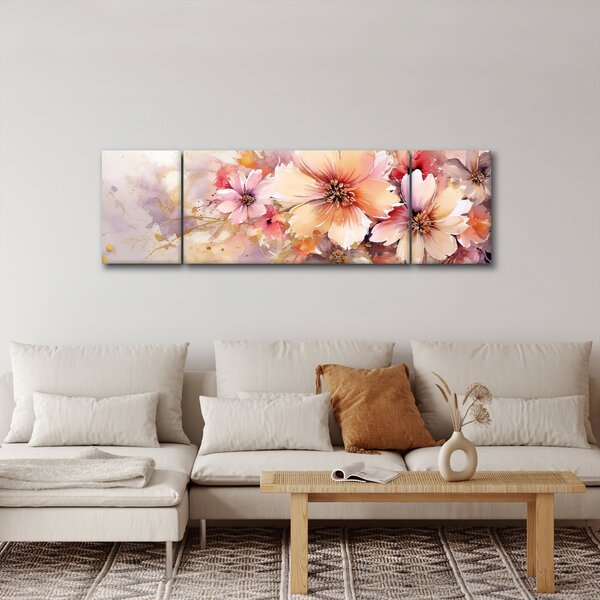 Obraz - Květiny (170x50 cm)