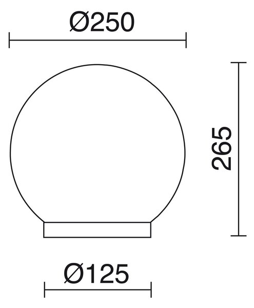 Dopo Vic E27 sloupkové svítidlo 200mm