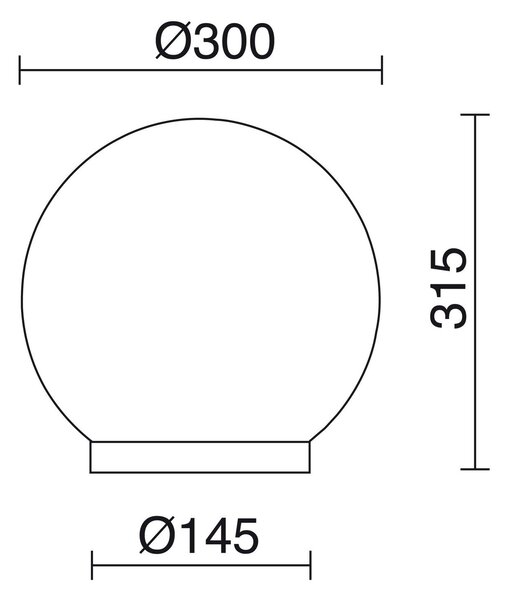 Dopo Vic E27 sloupkové svítidlo 200mm