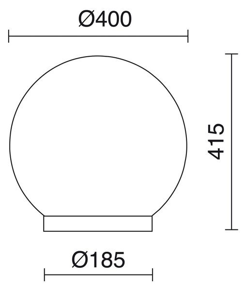 Dopo Vic E27 sloupkové svítidlo 200mm