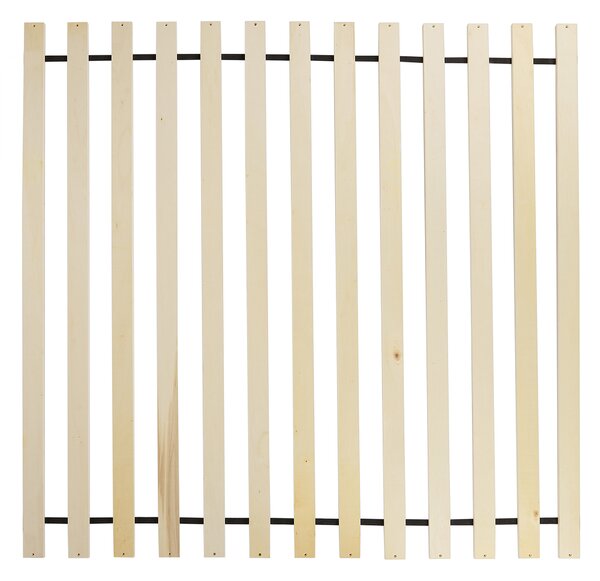 Postel s baldachýnem Dřevo HERLIERE 180 x 200 cm Tmavě hnědá