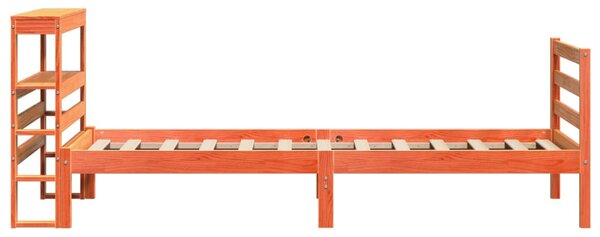 Postel bez matrace voskově hnědá 75 x 190 cm masivní borovice 3305836