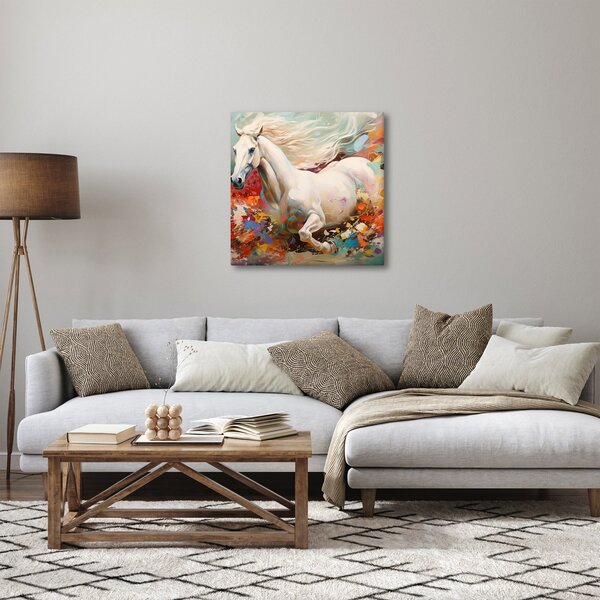 Obraz - Malba koně (30x30 cm)