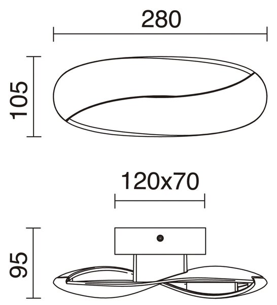 Exo Ribbon LED nástěnné svítidlo