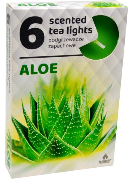 Čajové 6ks Aloe vonné svíčky