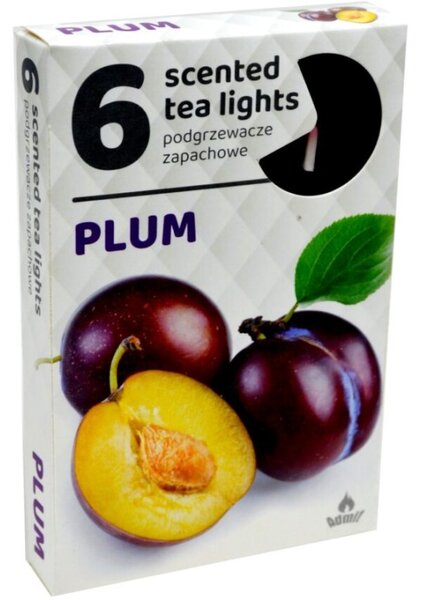 Čajové 6ks Plum vonné svíčky