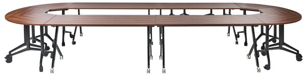 Skládací psací stůl BENDI Tmavě hnědá 160 cm 60 cm