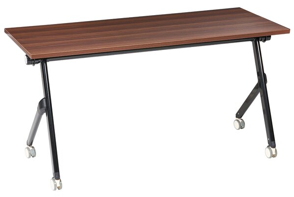Skládací psací stůl BENDI Tmavě hnědá 160 cm 60 cm