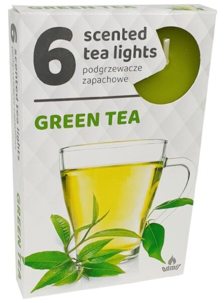 Čajové 6ks Green Tea vonné svíčky