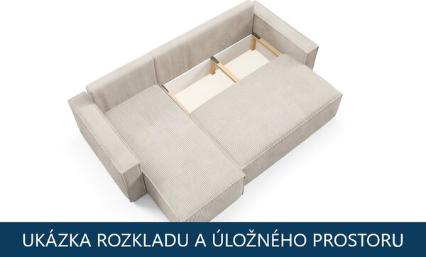 Rozkládací sedací souprava do L Basic - Poso 135 Varianta: Levá