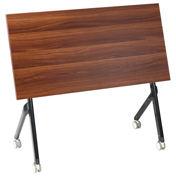 Skládací psací stůl BENDI Tmavě hnědá 120 cm 60 cm