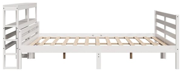 Rám postele s čelem bez matrace bílý 200x200 cm 3305952