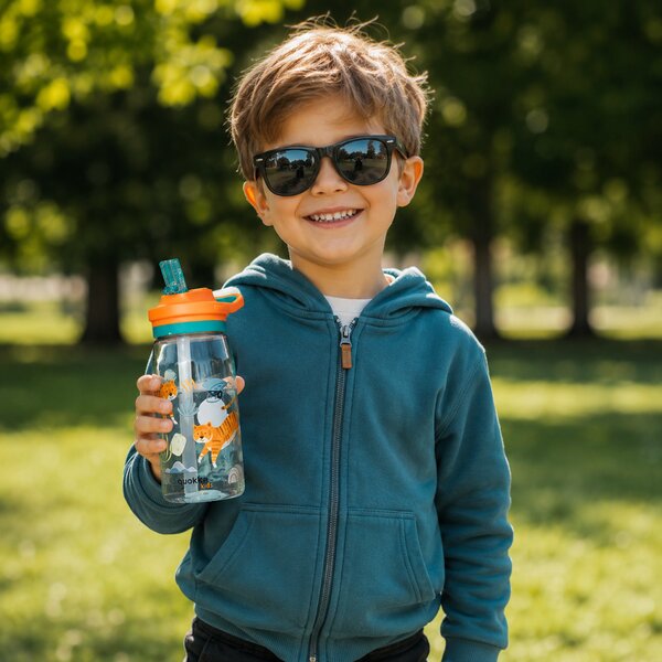 Dětská tritanová láhev Glow, 580ml, Quokka, džungle