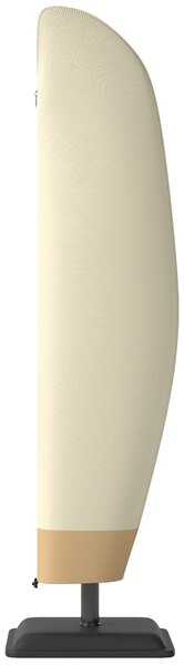 Obal na slunečník Outsunny pro Ø 400 cm - Voděodolný obal s UV ochranou, s taškou a zipem, Oxford látka, 220 × 56 cm, Bežová | Aosom