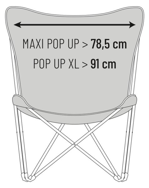 Motýlí křeslo POP UP XL Airlon růžová Palm Rose