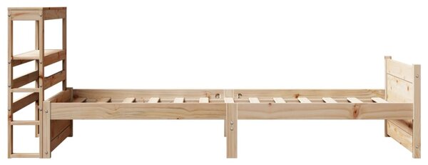 Rám postele s čelem 75 x 190 cm masivní borovice 3306005