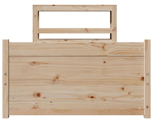 Rám postele s čelem 75 x 190 cm masivní borovice 3306005