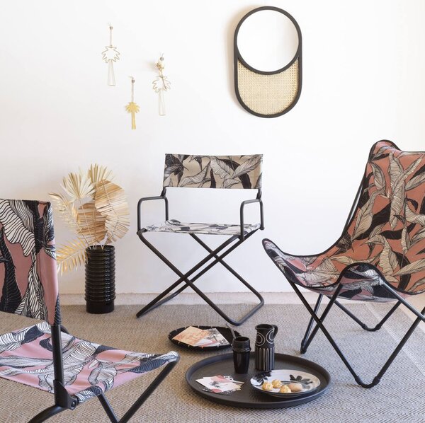 Motýlí křeslo POP UP XL Airlon růžová Palm Rose