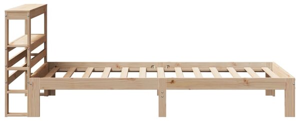 Rám postele s čelem 90 x 200 cm masivní borové dřevo 3306041