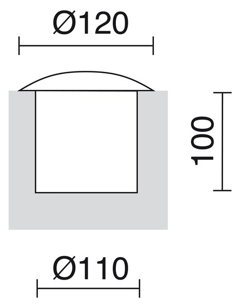Cristher Suri S 3 Beam LED zápustné svítidlo