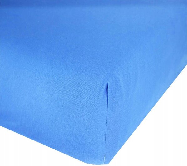 EmaHome - Jersey prostěradlo 140x200 cm modrá 309