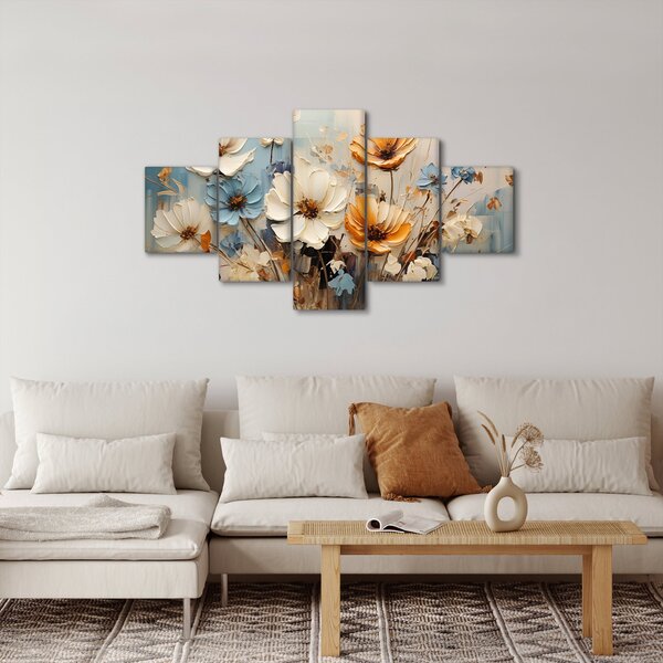Obraz - Kytice, malba (125x70 cm)