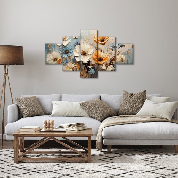 Obraz - Kytice, malba (125x70 cm)