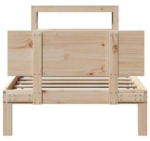 Rám postele s čelem 75 x 190 cm masivní borovice 3306070