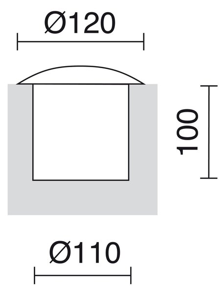 Cristher Suri S 1 Beam LED zápustné svítidlo