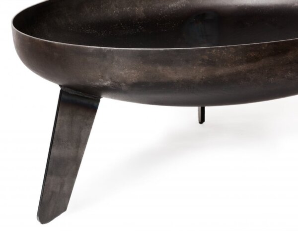 Přenosné ohniště Ø 50 cm kovové P - surové