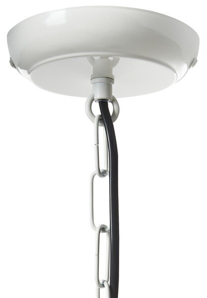 Závěsná lampa DIDESSA Kov Krémově bílá