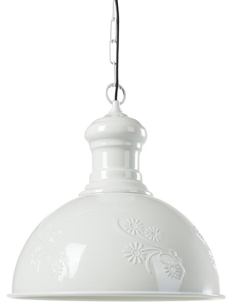 Závěsná lampa DIDESSA Kov Krémově bílá