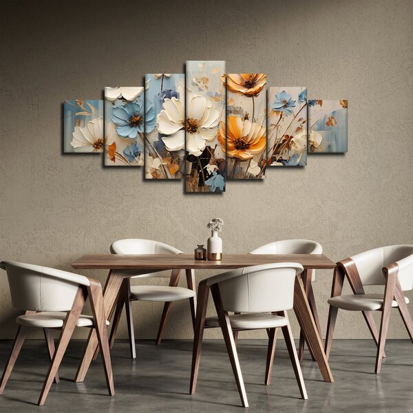 Obraz - Kytice, malba (210x100 cm)