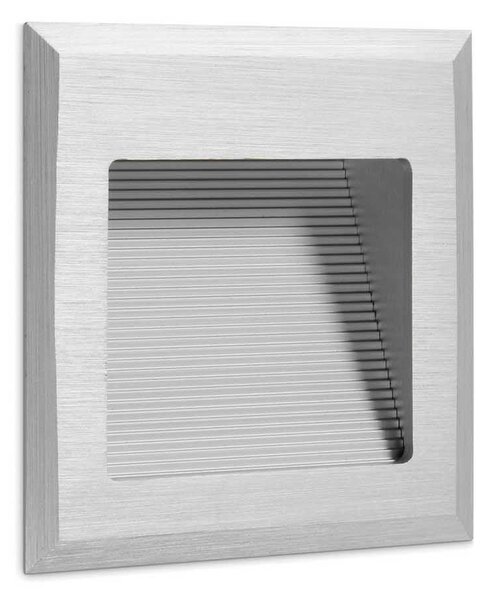 Indeluz Window 2 LED zápustné svítidlo stříbrné