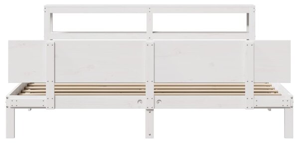 Rám postele s čelem bez matrace bílý 200x200 cm 3306095