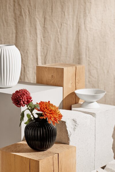 Kähler Design Váza Hammershøi Black - 13 cm KD426