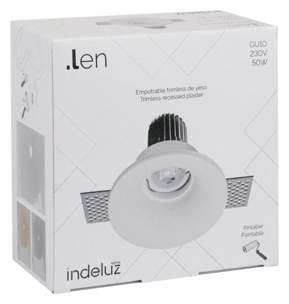Indeluz Trimless Len Round M GU10 zápustné svítidlo