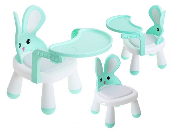 5845 Multifunkční dětská židle - Bunny Chair Zelená