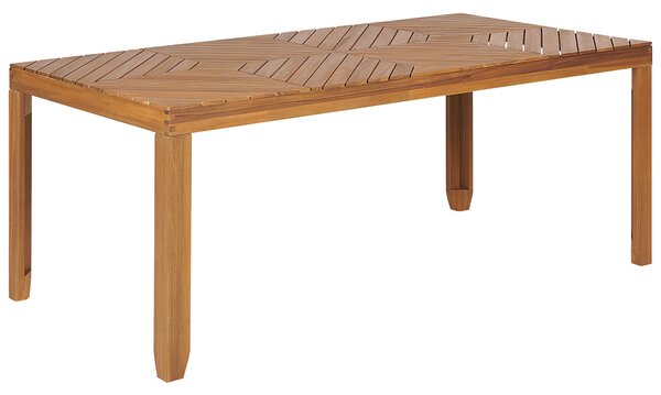 Zahradní jídelní stůl BARATTI 180 cm 90 cm Akáciové dřevo Hnědá