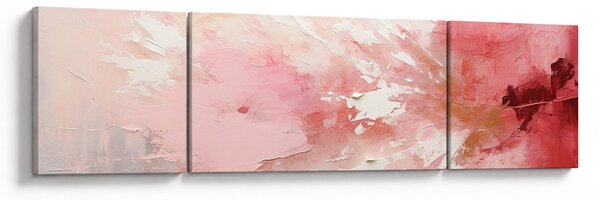 Obraz - Růžový abstrakt (170x50 cm)