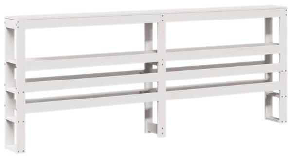 Rám postele s čelem bez matrace bílý 200x200 cm 3306121