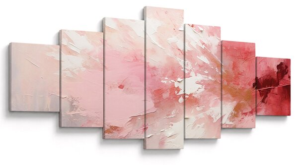 Obraz - Růžový abstrakt (210x100 cm)