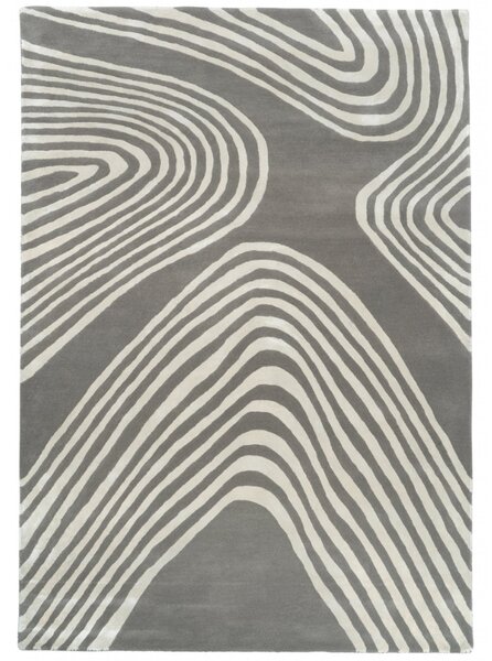 Fargotex Šedo-béžový vlněný koberec Sahara 160 x 230 cm