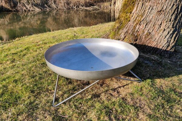 Nerezové přenosné ohniště Ø 70 cm V
