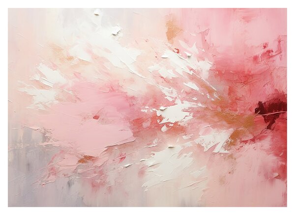 Obraz - Růžový abstrakt (70x50 cm)